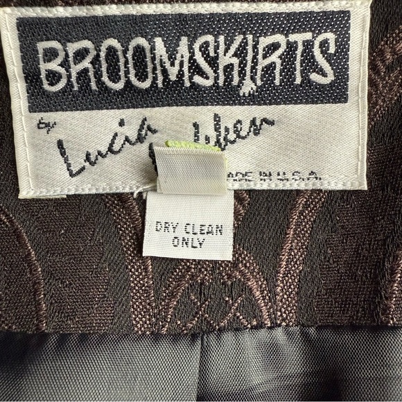 LUCIA LUKKEN Vintage Jacquard & Velvet Blazer L - Picture 5 of 8